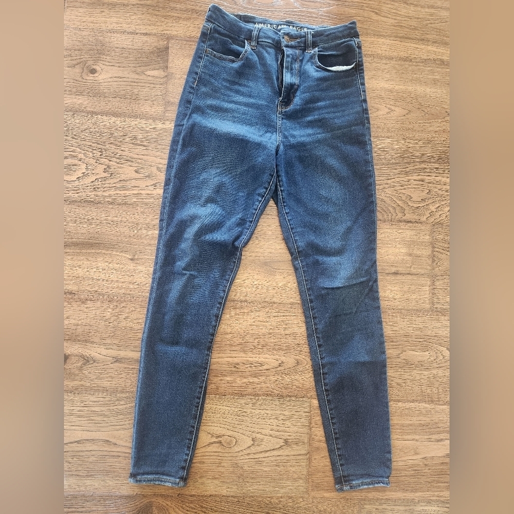 American Eagle Next Level Stretch Skinny Jean Size 4 Regular Dark Wash